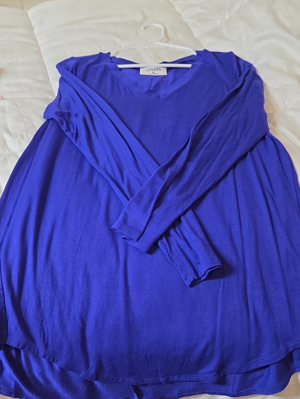 Zenana Blue Long Sleeve Tee